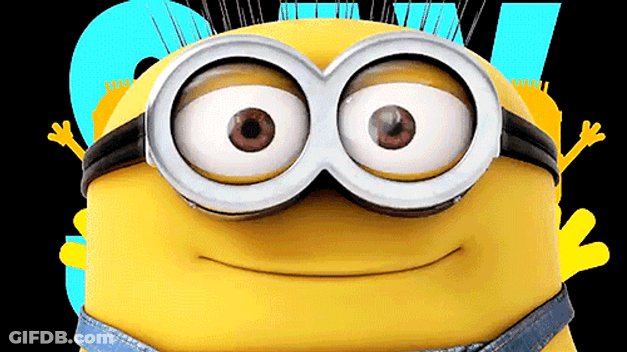 Vector Oh Yeah Animated Minion Kiss GIF
