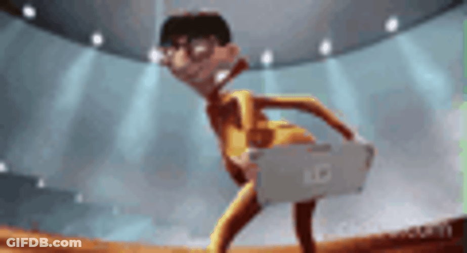 Vector Oh Yeah Carrying Laptop GIF