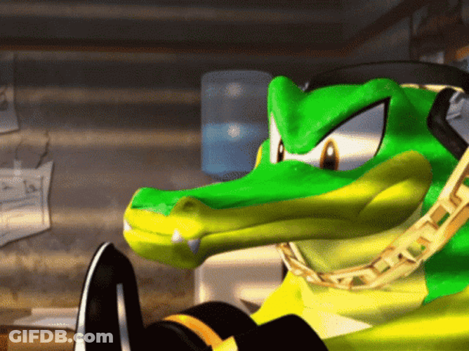 Vector The Crocodile Money Eye GIF