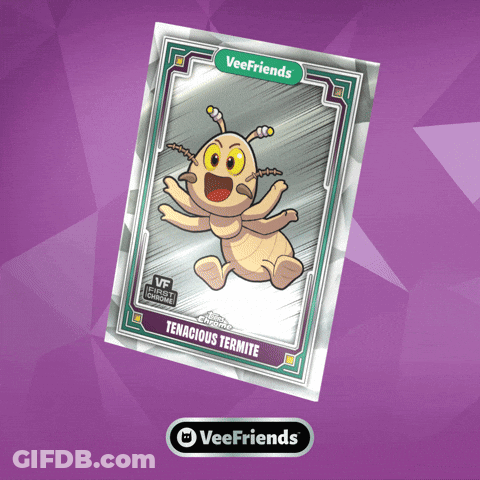 Veefriends Card Termite With Yellow Eyes GIF