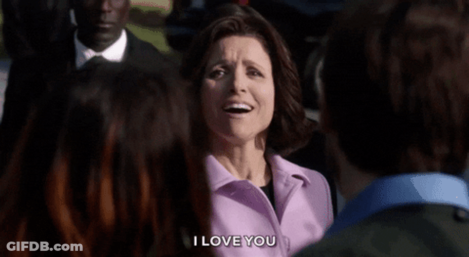 Veep Selena Meyer High Five GIF