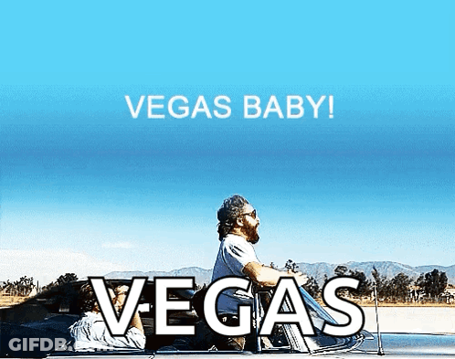 Vegas Baby Poster Man Riding Motorcycle In Back Seat GIF