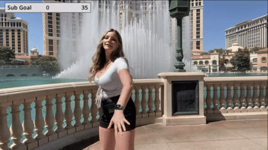 Vegas Dance Beautiful Fountain Show GIF