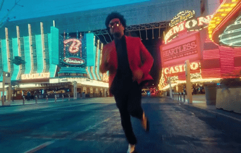 Vegas Running The Weeknd Heartless GIF