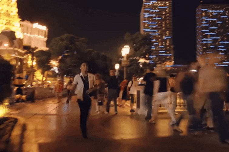 Vegas Vacation At City Skyscrapers GIF