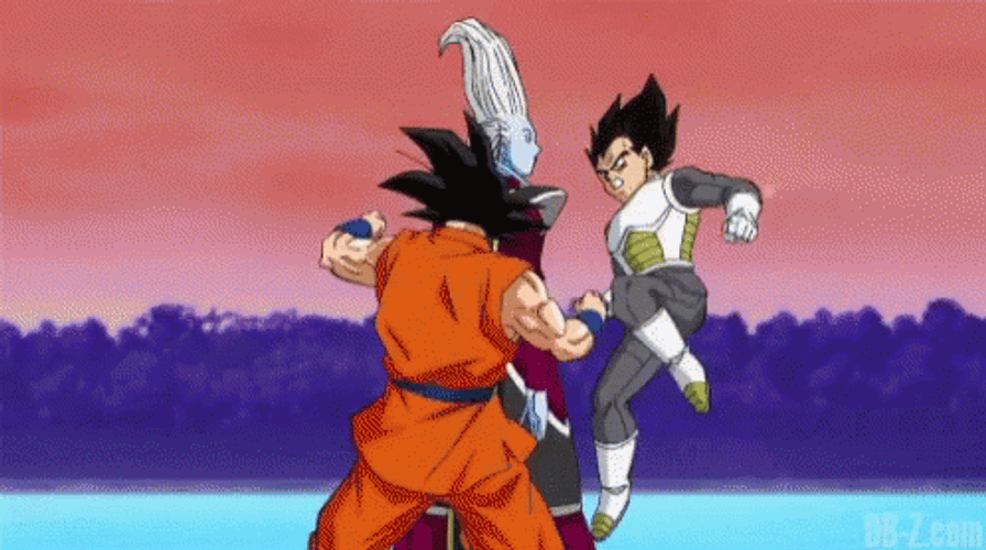 Vegeta And Goku Dragon GIF