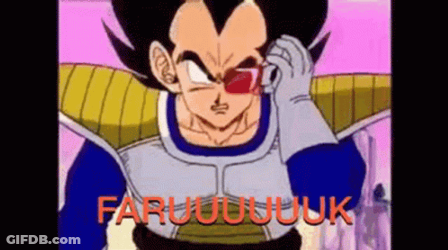 Vegeta Crushes Scouter Furuk Over 9000 GIF