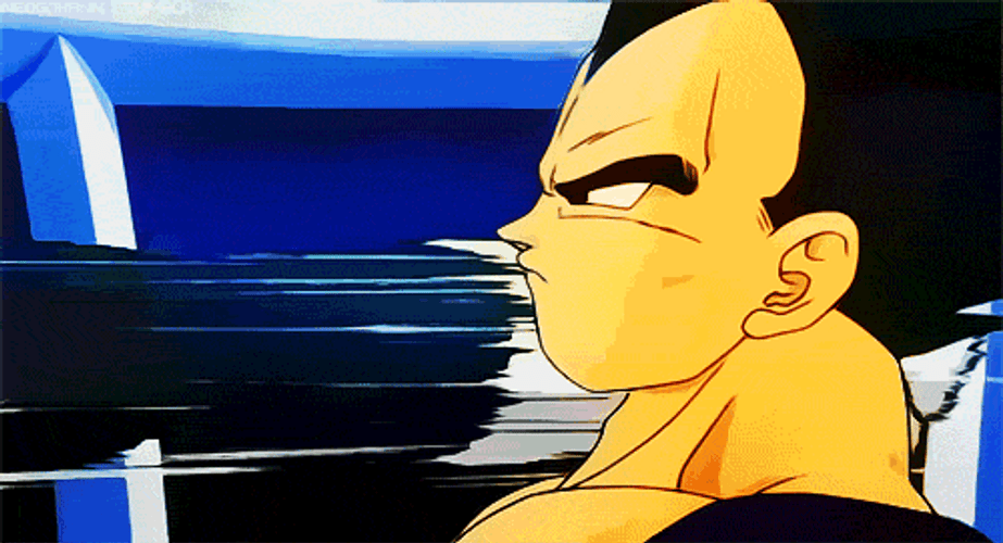 Vegeta Dodging Punch GIF