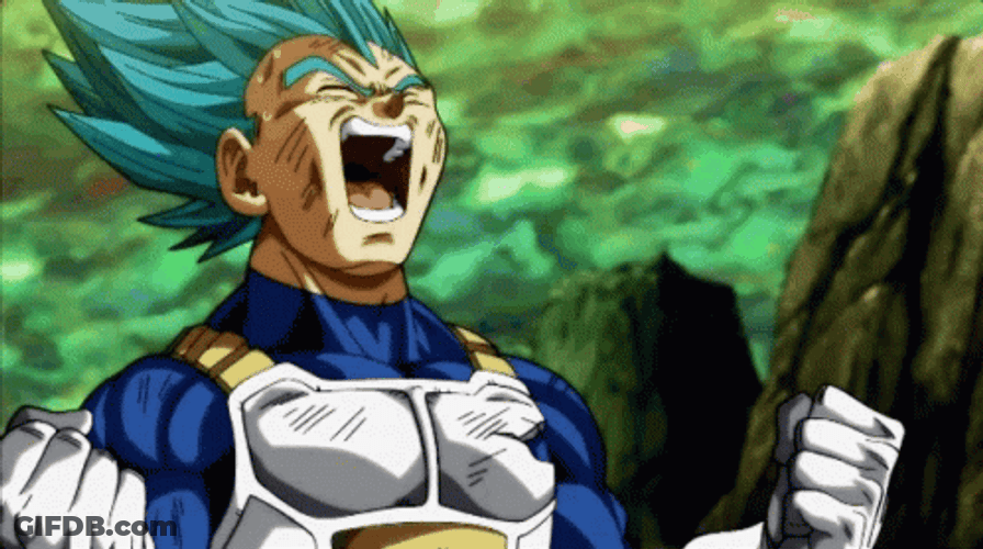 Vegeta Evil Laugh GIF