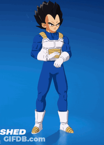 Vegeta Holding Sword GIF