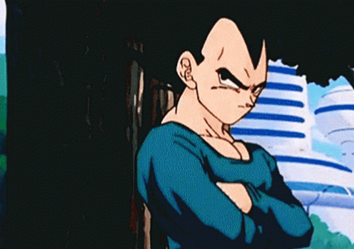 Vegeta Peace Sign GIF