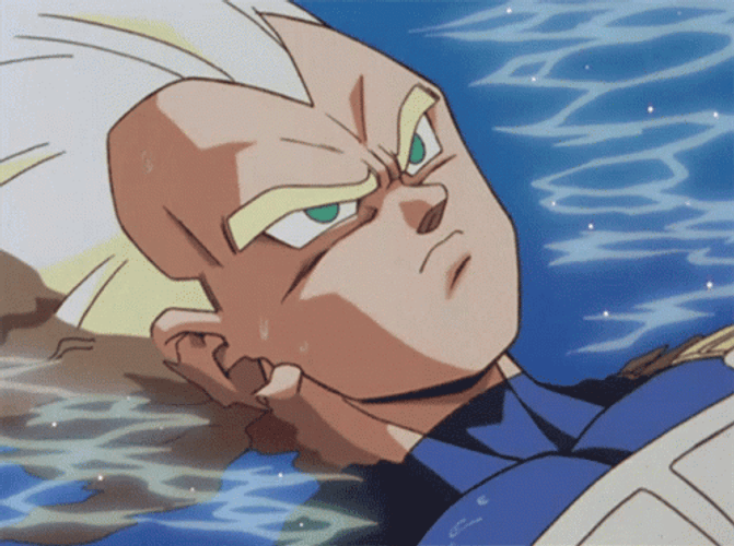 Vegeta Sad Aesthetic GIF