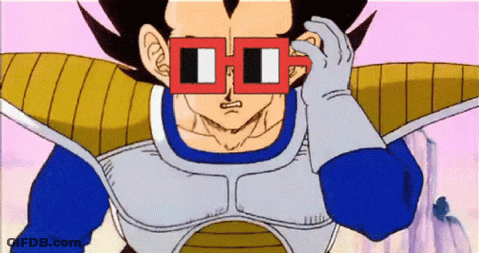 Vegeta Taking Off Shades It's Over 9000 GIF