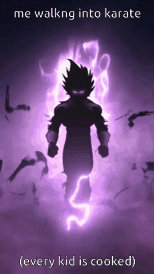 Vegeta Ultra Ego Dark Purple Aura GIF