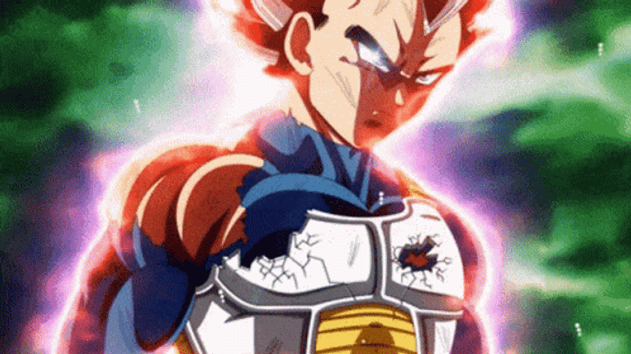 Vegeta Ultra Ego Energy Flowing GIF
