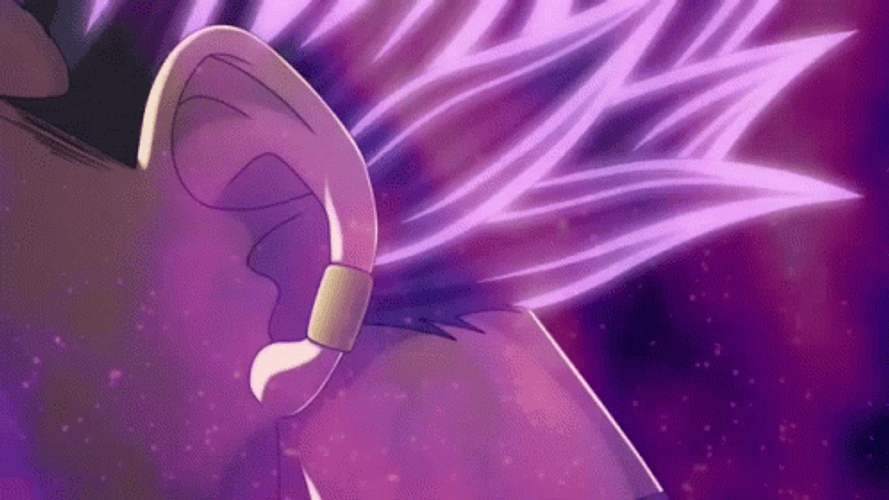 Vegeta Ultra Ego Purple Hair Moving GIF