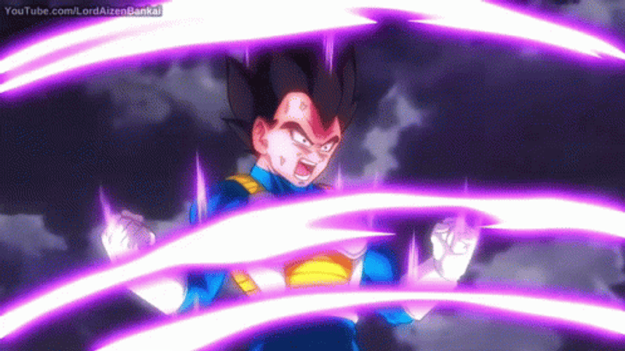 Vegeta Ultra Ego Super Transformation GIF