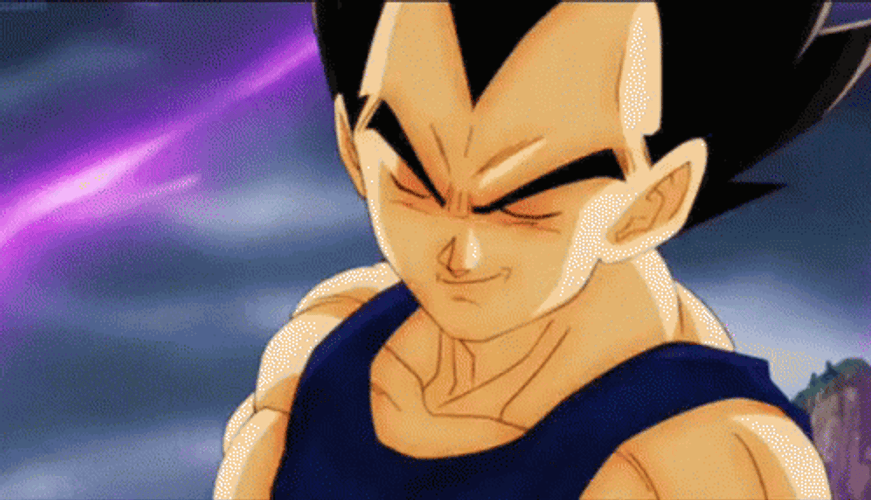 Vegeta Vs. Captain Ginyu GIF