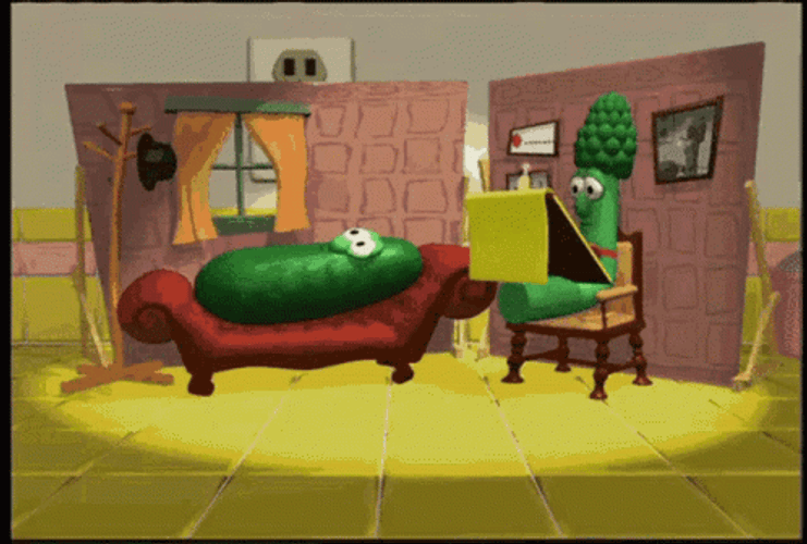 Veggie Tales Junior Asparagus As A Therapist GIF
