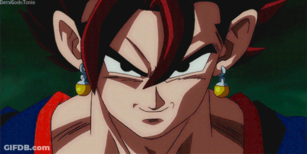 Vegito Blue Super Saiyan Transformation GIF