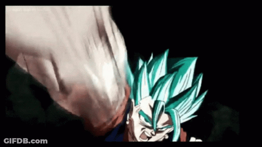 Vegito Dragon Ball Super Punch GIF