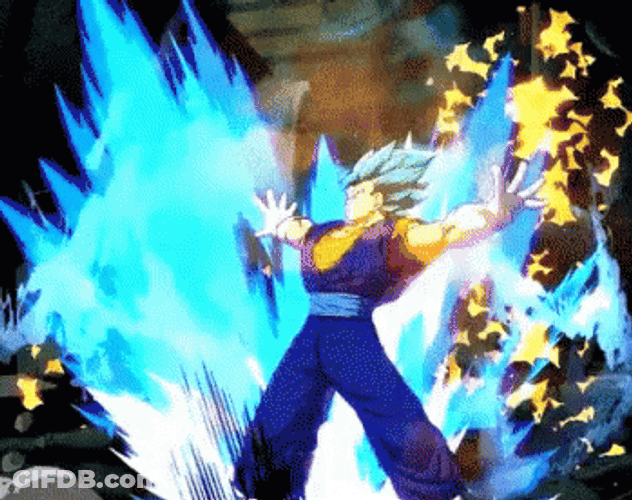 Vegito Hame Hame Wave GIF