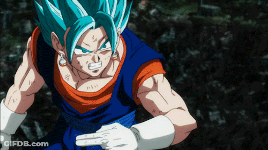 Vegito Teleport Punch GIF