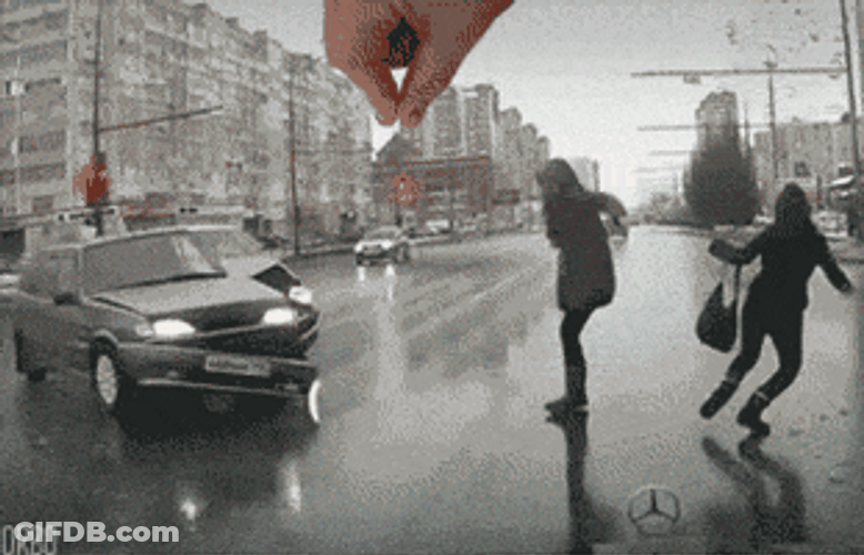 Vehicle Magically Appeared Causing Car Crash GIF