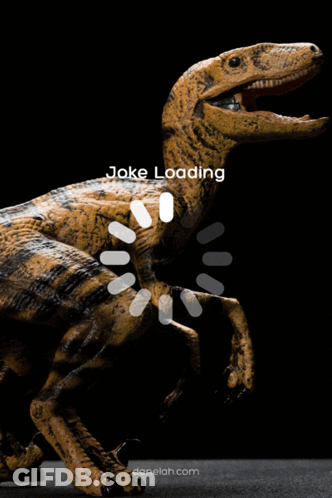 Velociraptor Crosses Road Chicken Joke GIF