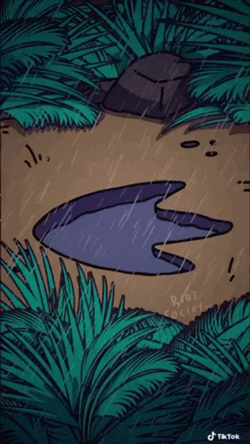 Velociraptor Foot Trace In Forest GIF