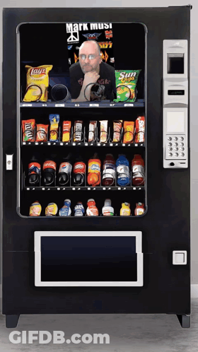 Vending Machine With Mark Must GIF