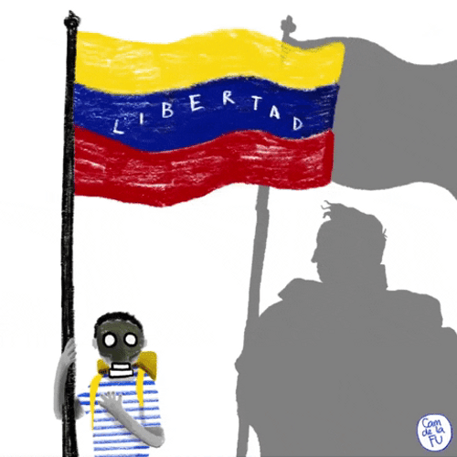 Venezuela Flag Drawing GIF