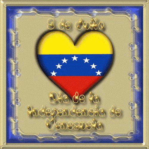 Venezuela Heart Flag GIF