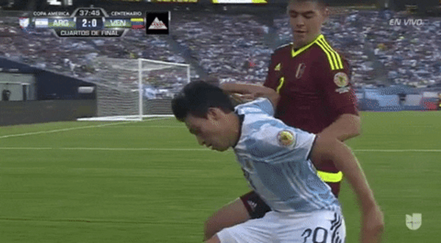Venezuela Pushing Player GIF