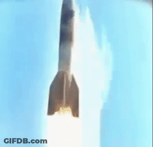 Vengeance Weapon V2 Rocket Launch GIF