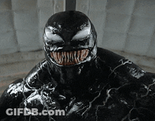 Venom Face Close Up GIF