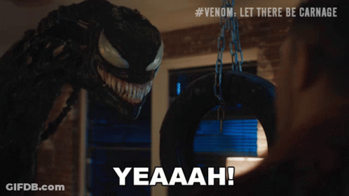 Venom Movie Poster Yeaaah GIF