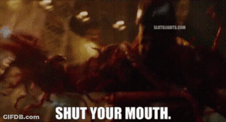 Venom Shut Your Mouth GIF