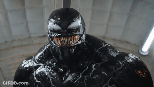 Venom Smiling Close Up GIF