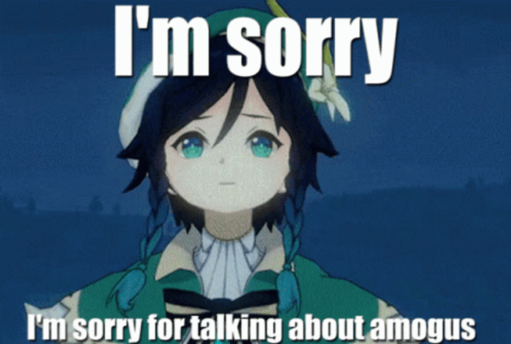 Venti Im Sorry For Talking About Amogus GIF