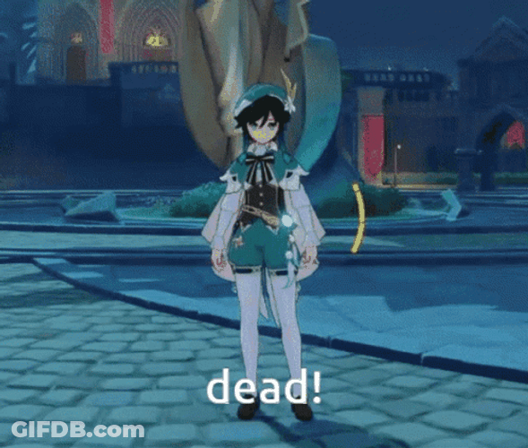 Venti Powerful Bow Attack GIF