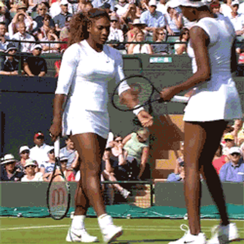 Venus And Serena Williams Walking GIF