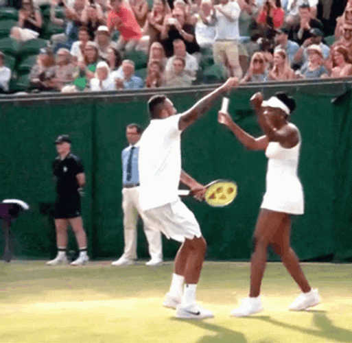 Venus Williams Nick Kyrgios GIF
