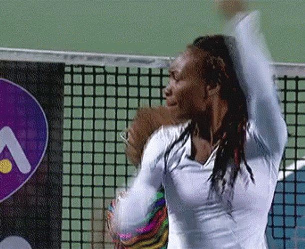 Venus Williams Scissors Dance GIF