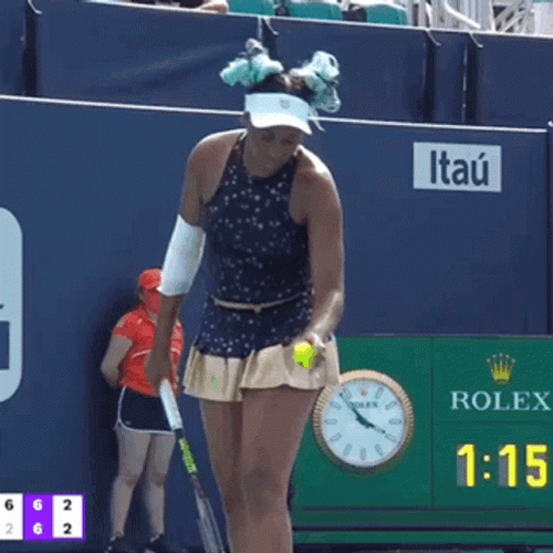 Venus Williams Serving Ball GIF