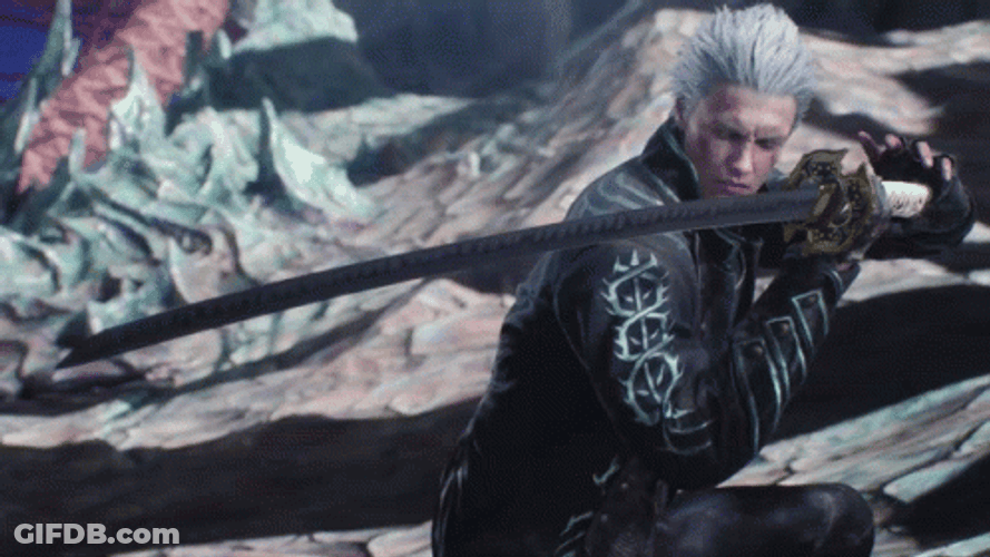 Vergil Frozen Sword GIF