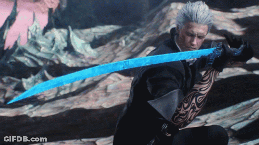 Vergil Transition To Devil May Cry GIF
