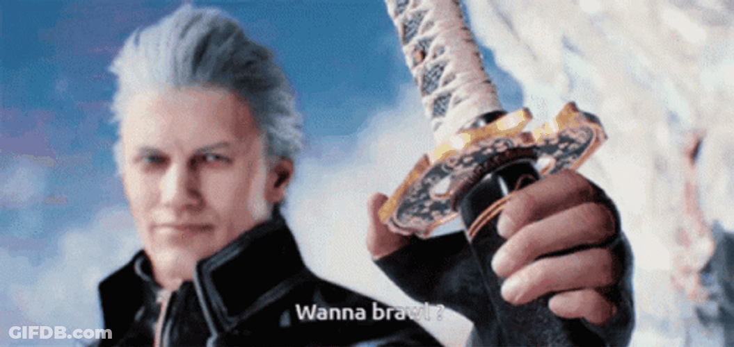 Vergil Wanna Brawl GIF