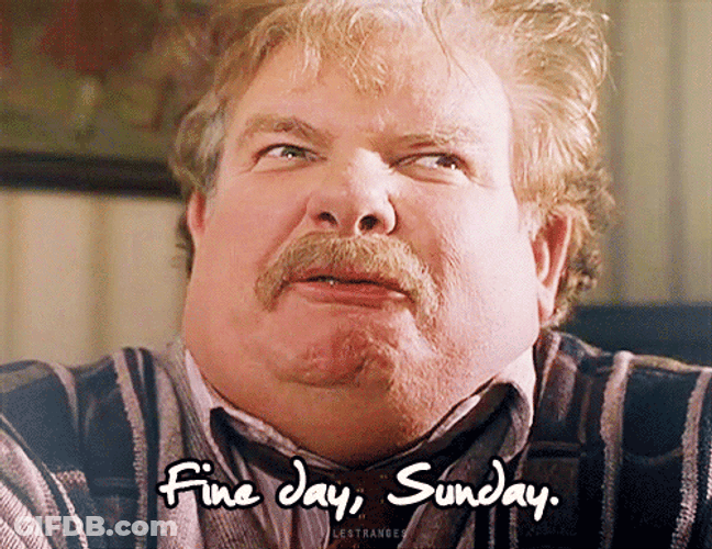 Vernon Dursely Having Fine Sunday In Harry Potter GIF