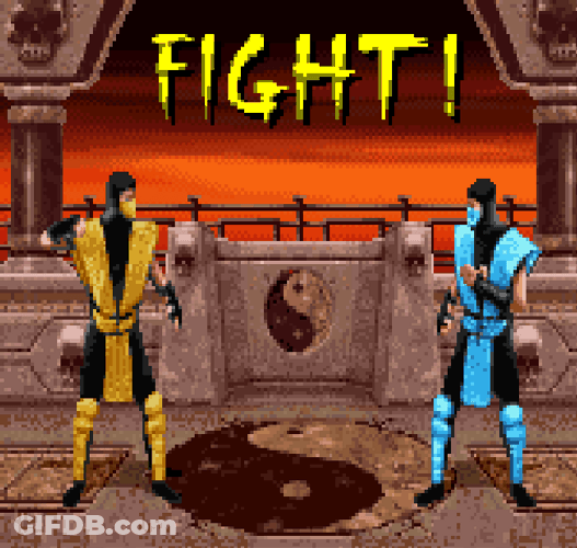 Versus Fighting Video Game GIF